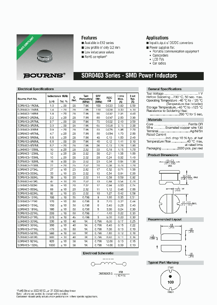 SDR0403-3R3ML_1124690.PDF Datasheet