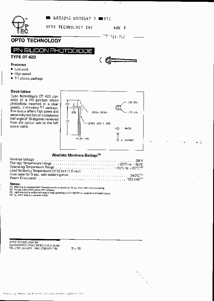 OT423_1116072.PDF Datasheet