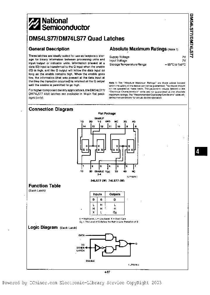 DM74LS77M_1123366.PDF Datasheet