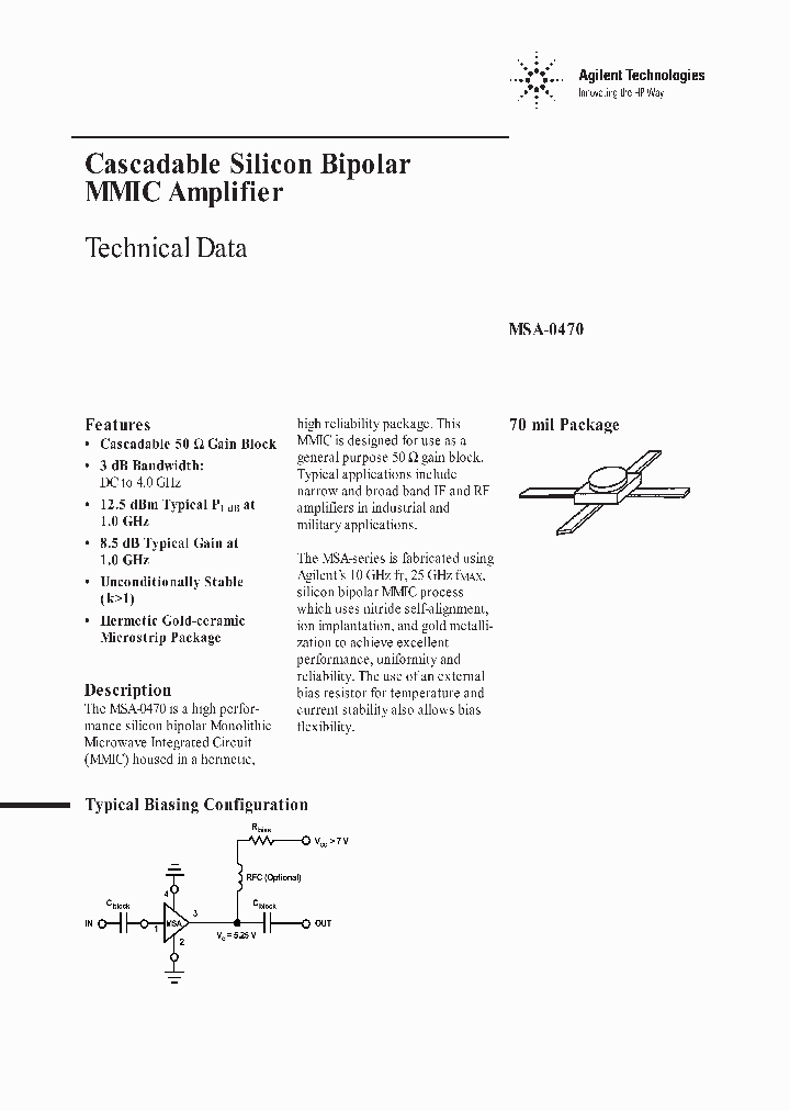 MSA-0470_1123525.PDF Datasheet