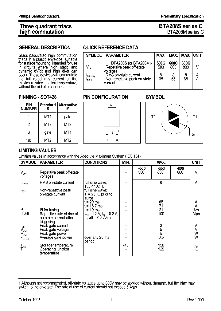 BTA208SSERIESC_1131912.PDF Datasheet