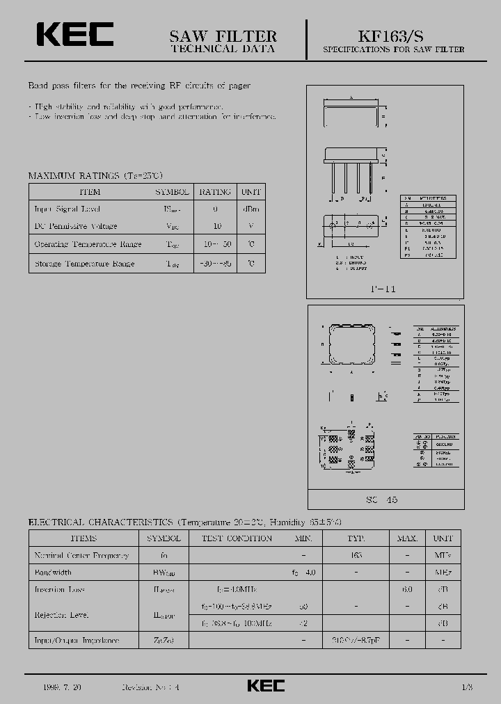 KF163_1120541.PDF Datasheet