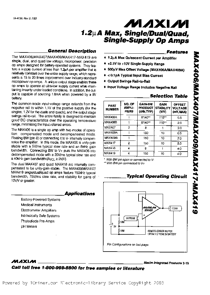 MAX409BCD_1132718.PDF Datasheet