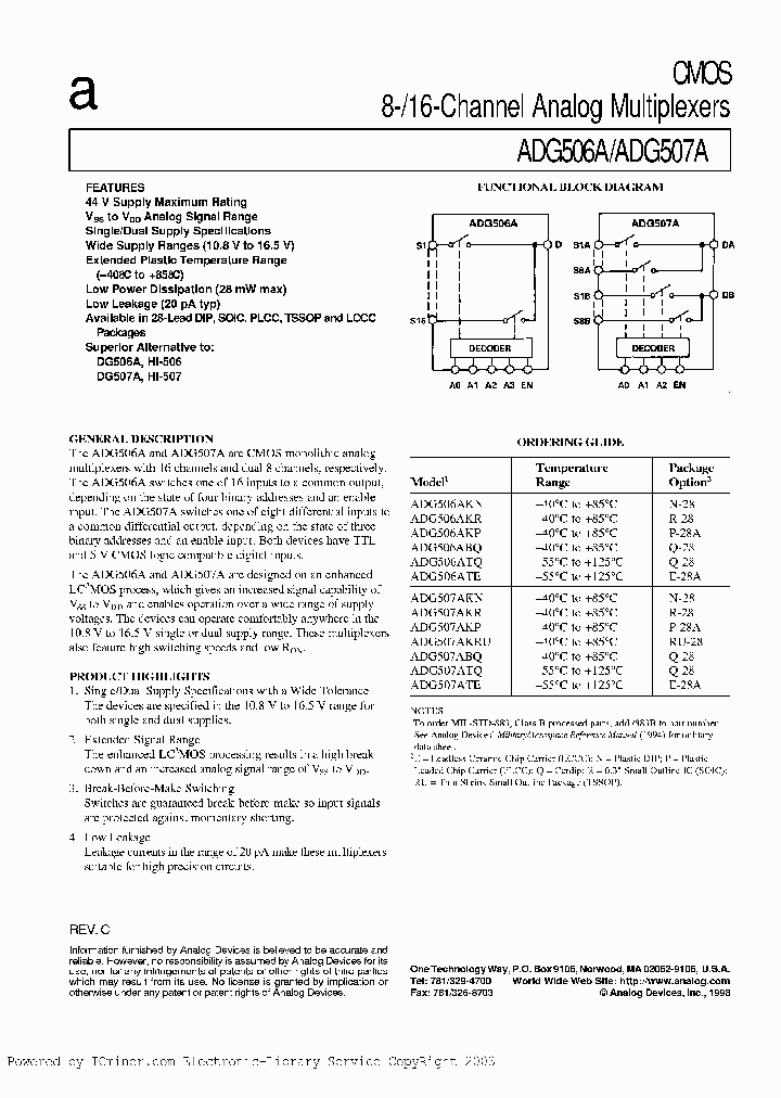 ADG506ATCHIPS_1130027.PDF Datasheet