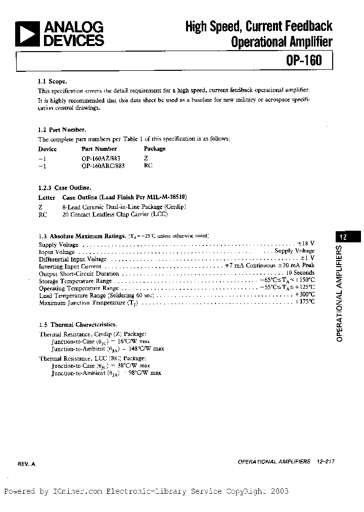 OP160AZ883_1133450.PDF Datasheet