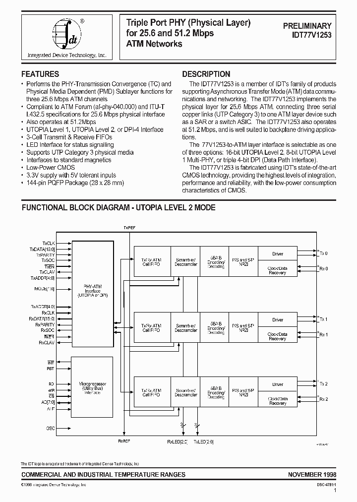 IDT77V1253_1684591.PDF Datasheet