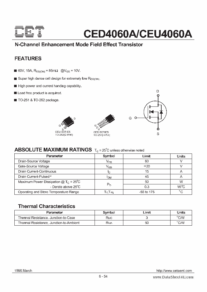 CEU4060A_1661650.PDF Datasheet