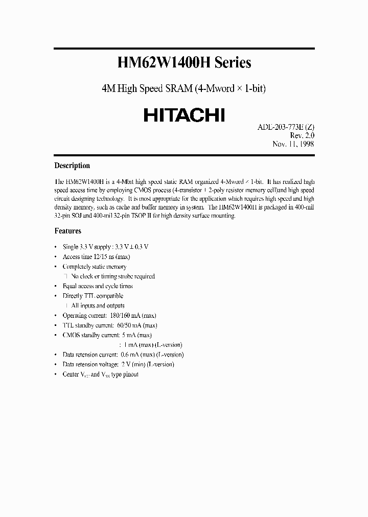 HM62W1400H_1153335.PDF Datasheet
