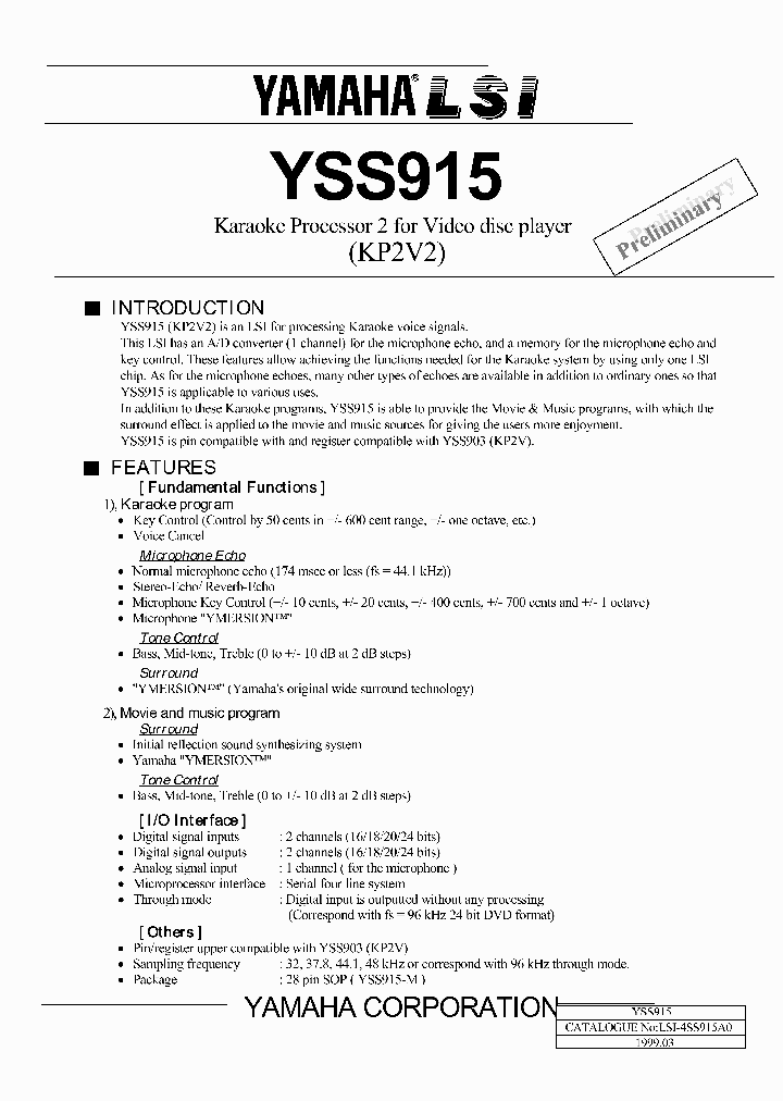 YSS915-M_1169985.PDF Datasheet