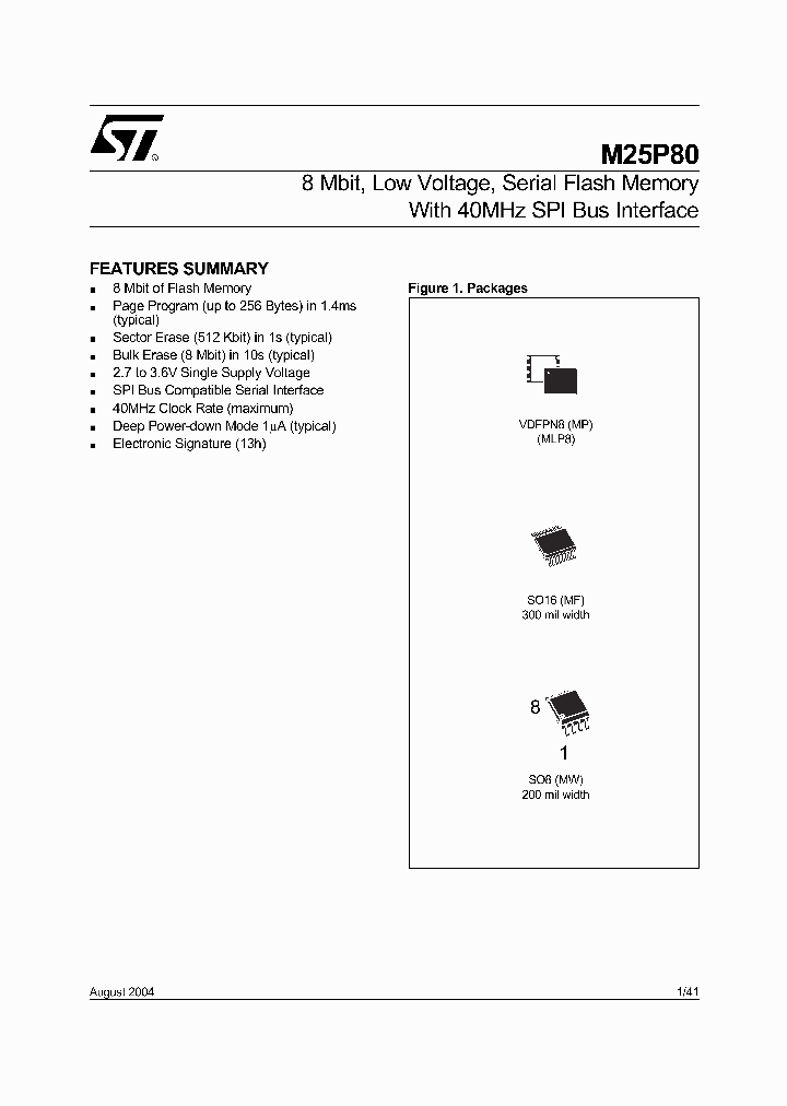 M25P80-VMF6P_1696991.PDF Datasheet