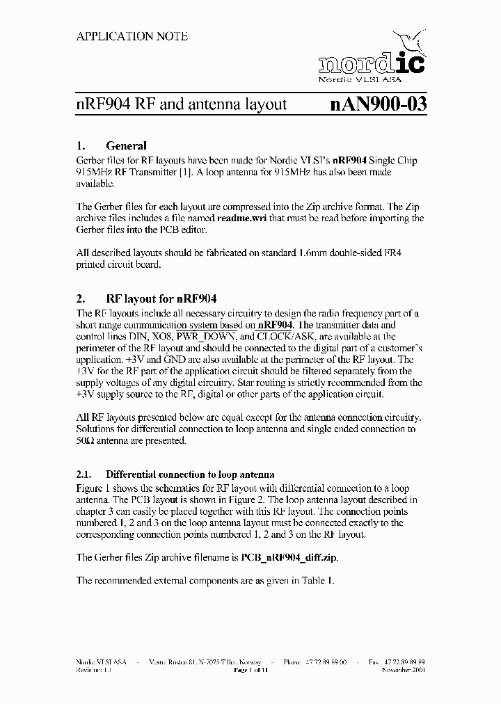 NRF904_1175538.PDF Datasheet