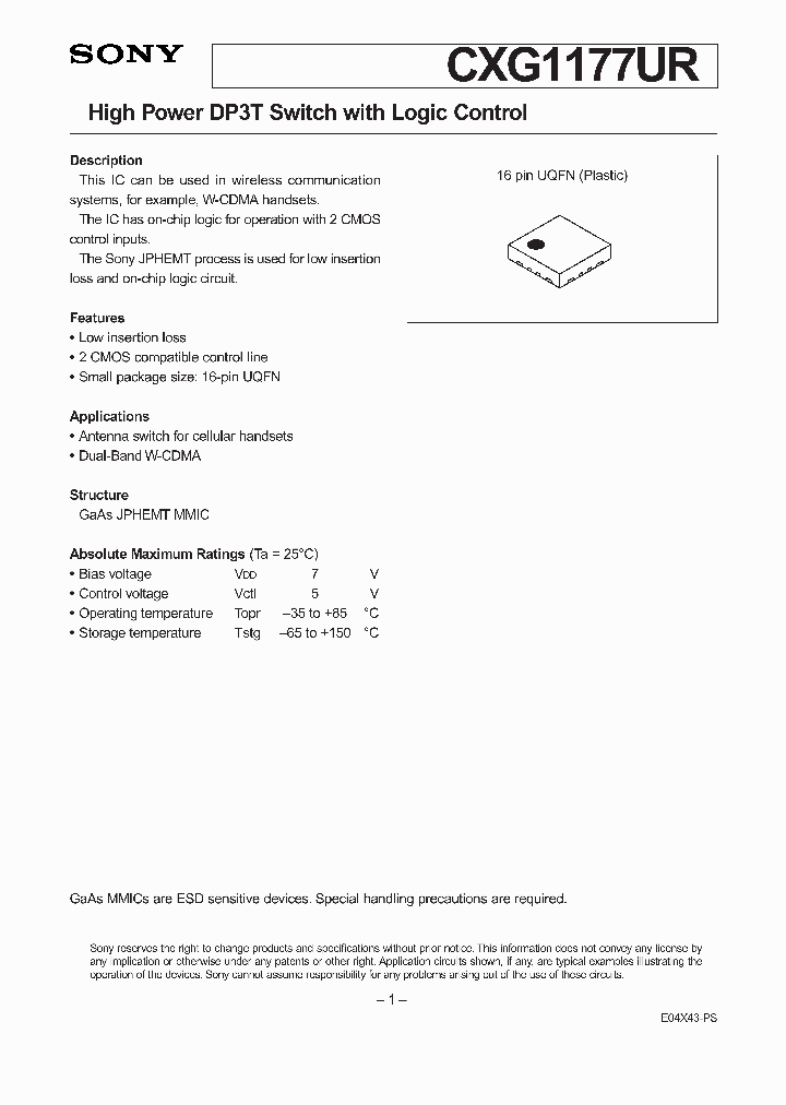 CXG1177UR_1696658.PDF Datasheet