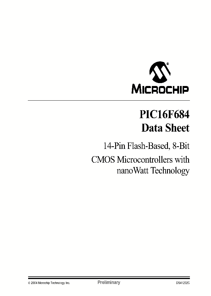 PIC16F684-ISLG_1697672.PDF Datasheet