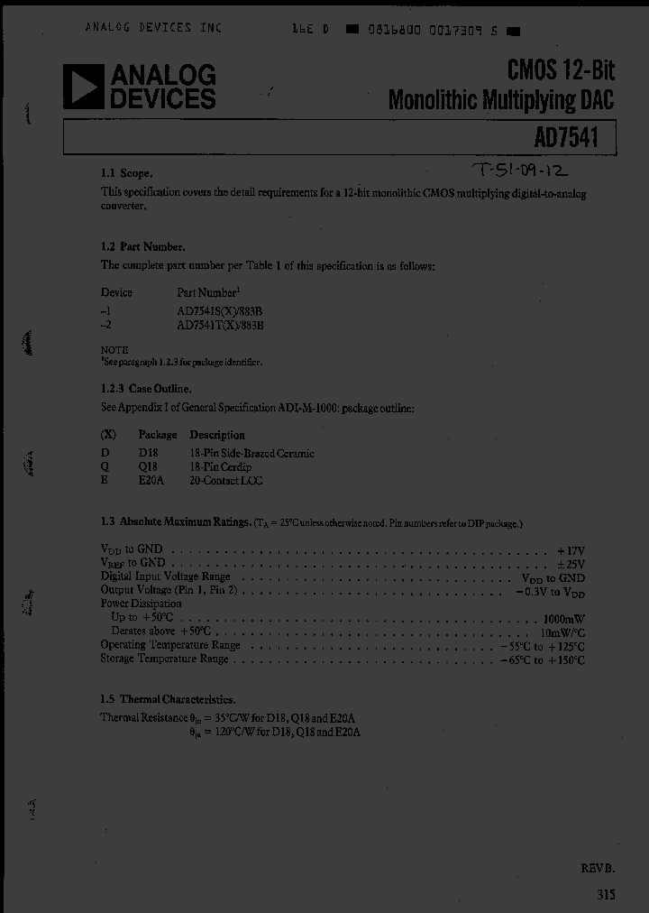 AD7541SD883B_1201079.PDF Datasheet
