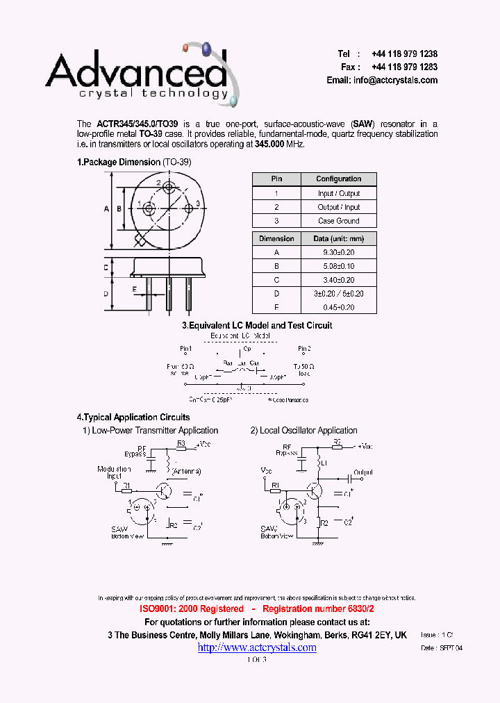 ACTR345_1699773.PDF Datasheet
