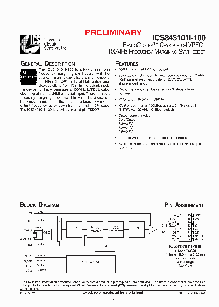 ICS843101I-100_1195157.PDF Datasheet