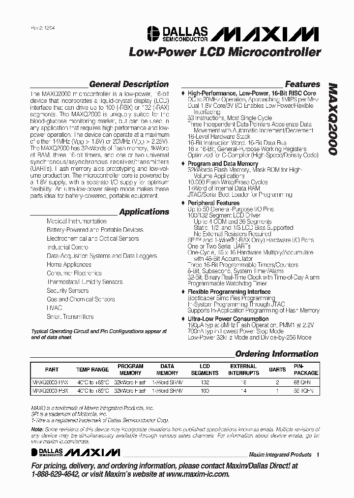 MAXQ2000-RBX_1221081.PDF Datasheet