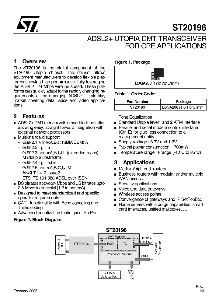 ST20196_1699640.PDF Datasheet