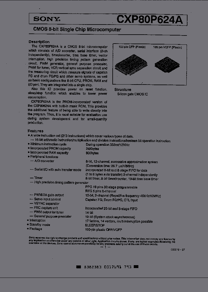 CXP80P624A_1229823.PDF Datasheet