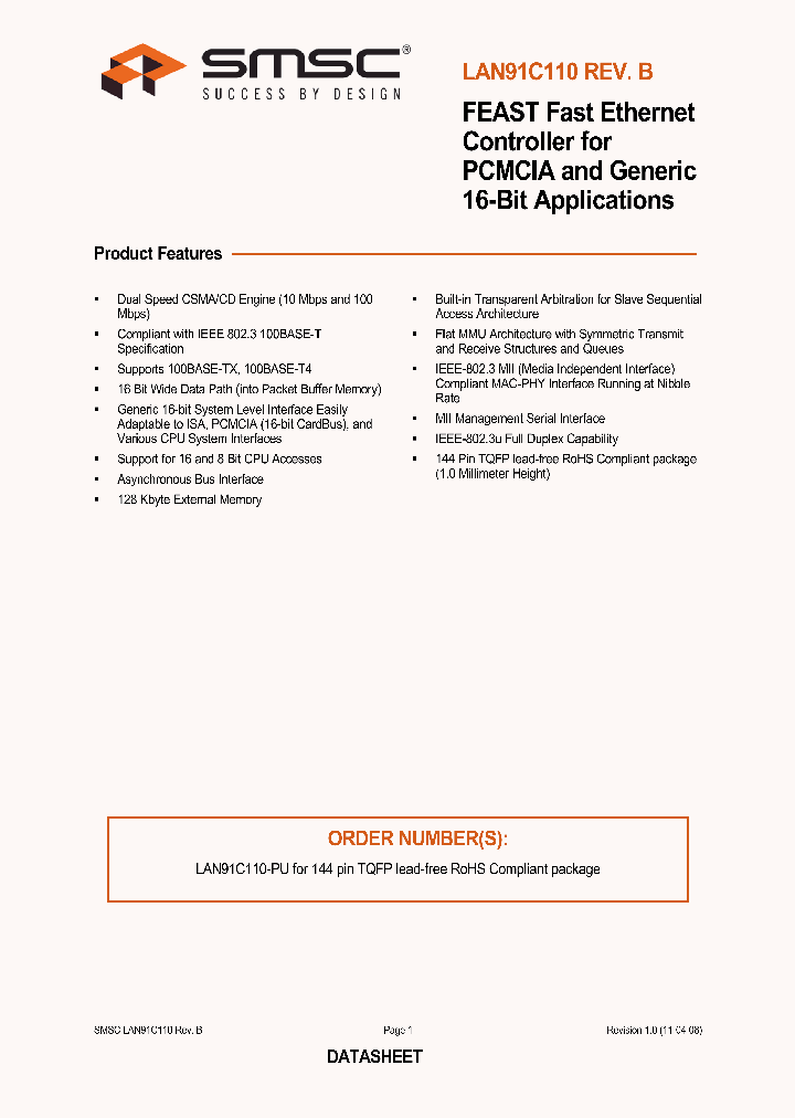 LAN91C110-PU_1215212.PDF Datasheet