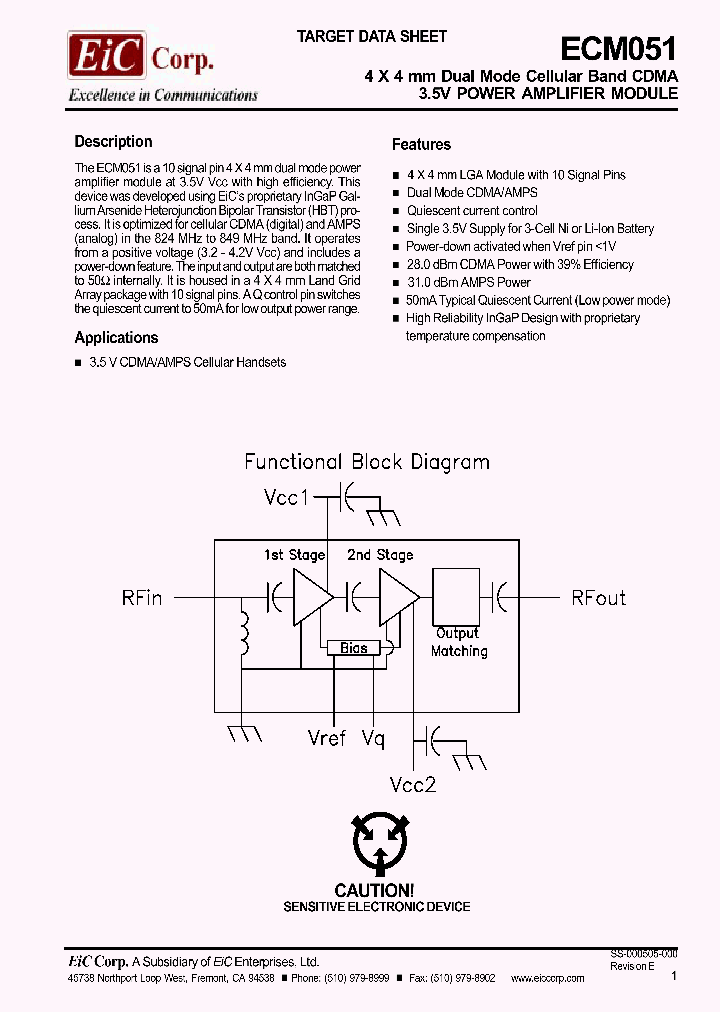 ECM051_1229128.PDF Datasheet