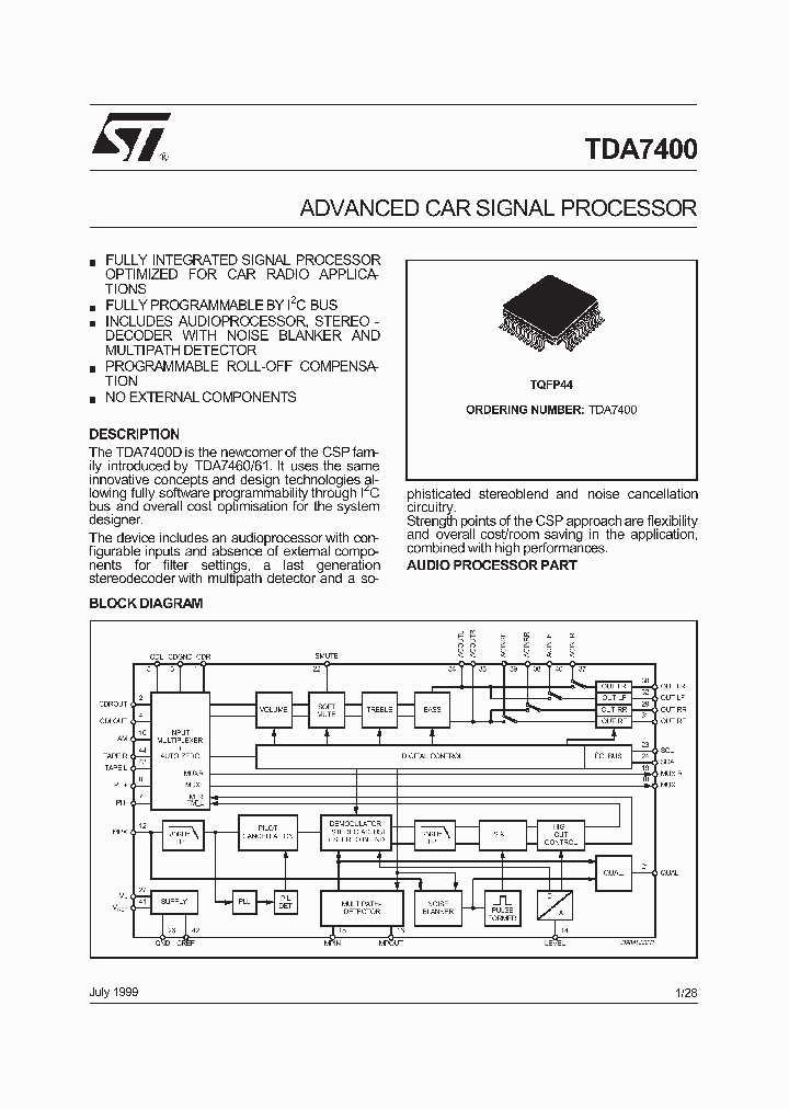 TDA7400_1707469.PDF Datasheet
