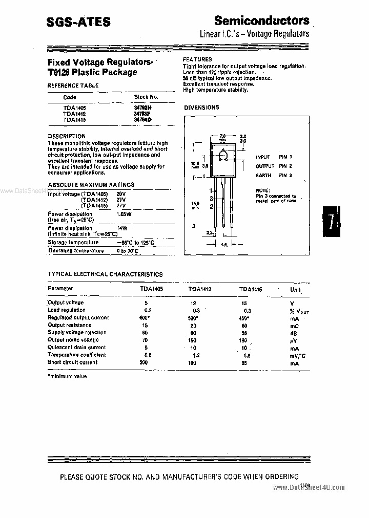 TDA1405_1708860.PDF Datasheet