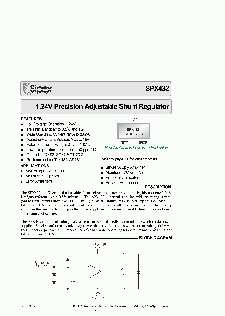 SPX432ASTR_1281393.PDF Datasheet