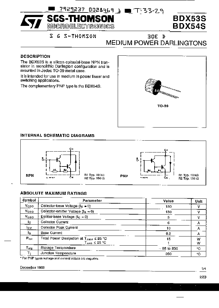 BDX54S_1286271.PDF Datasheet