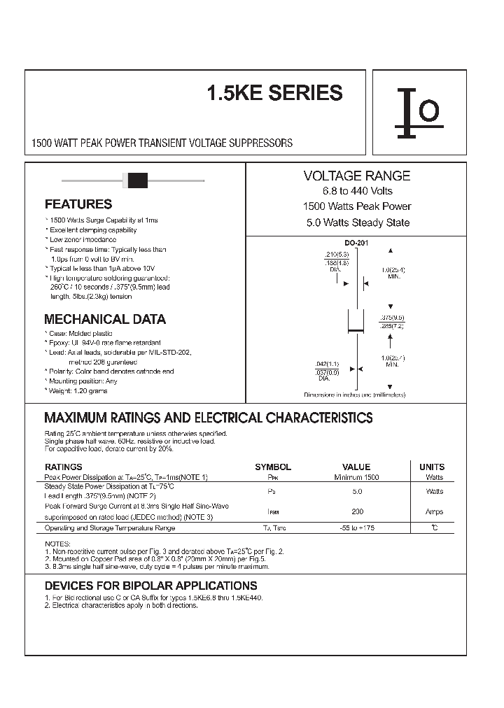 15KE150A_1299726.PDF Datasheet