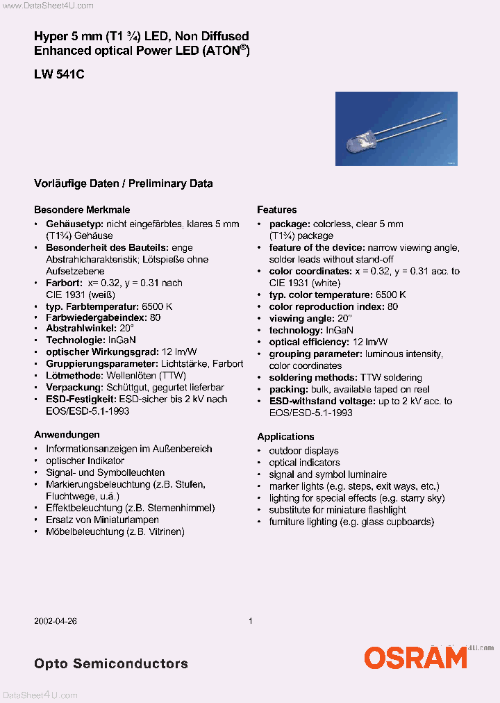 LW541C_1704458.PDF Datasheet