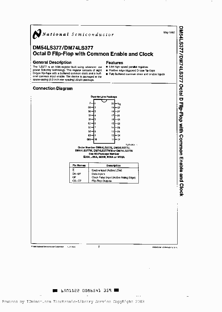 DM54LS377E883_1335729.PDF Datasheet