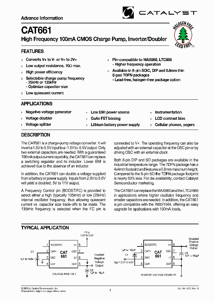 CAT661_1720036.PDF Datasheet