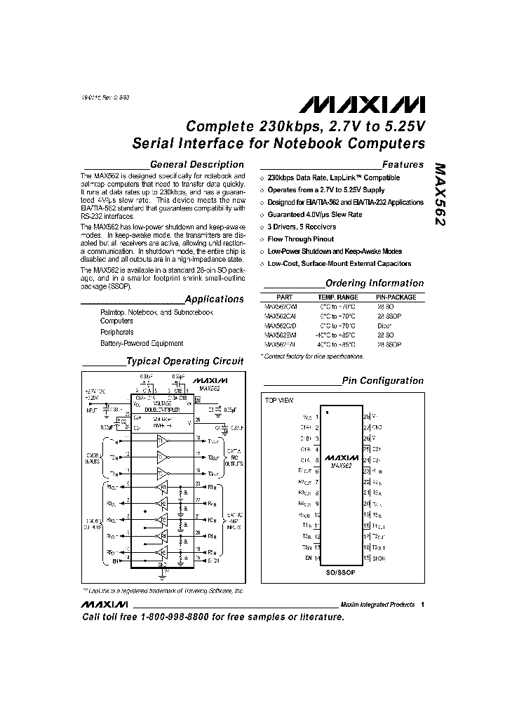 MAX562_1335400.PDF Datasheet
