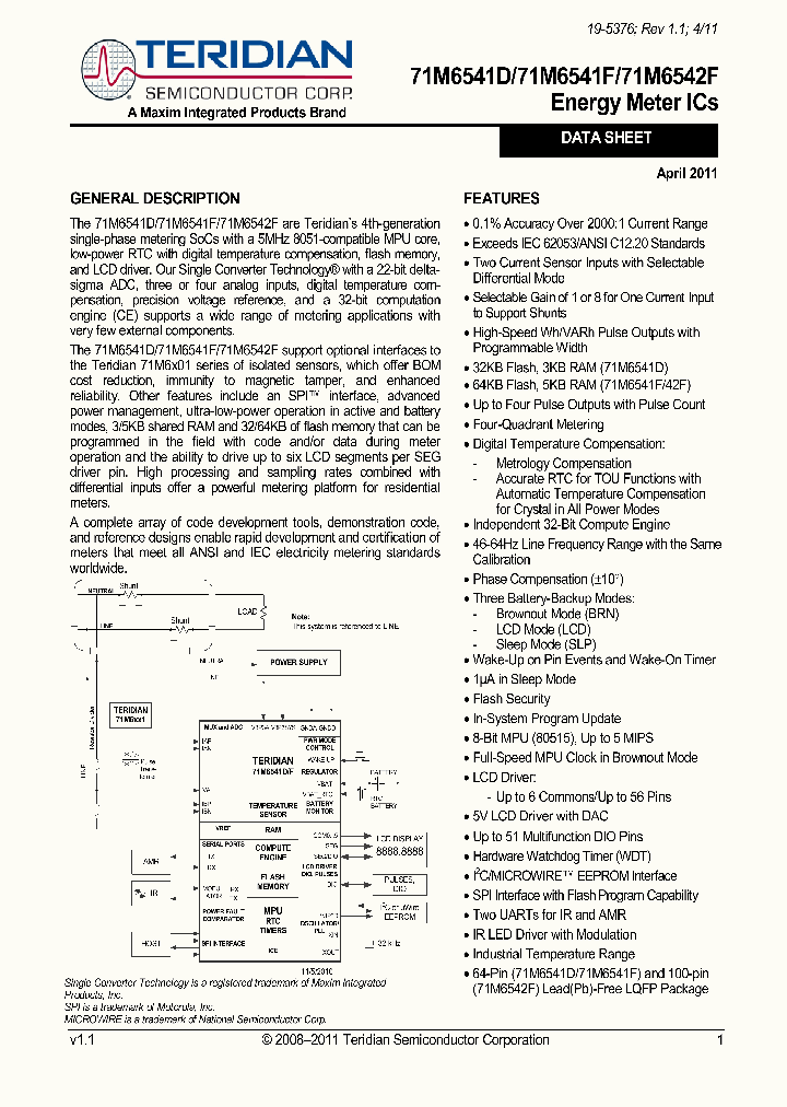 71M6541F_1725244.PDF Datasheet