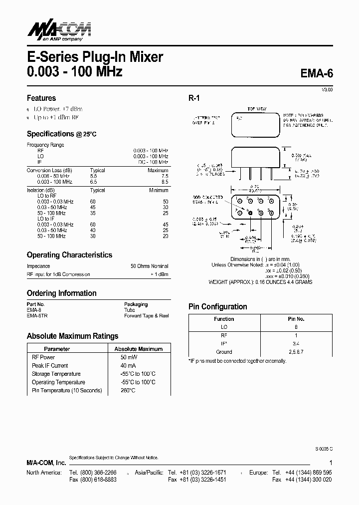 EMA-6_1360727.PDF Datasheet