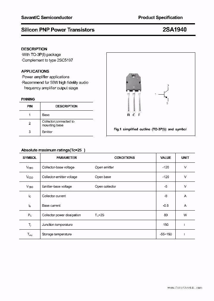 2SA1940_1709839.PDF Datasheet