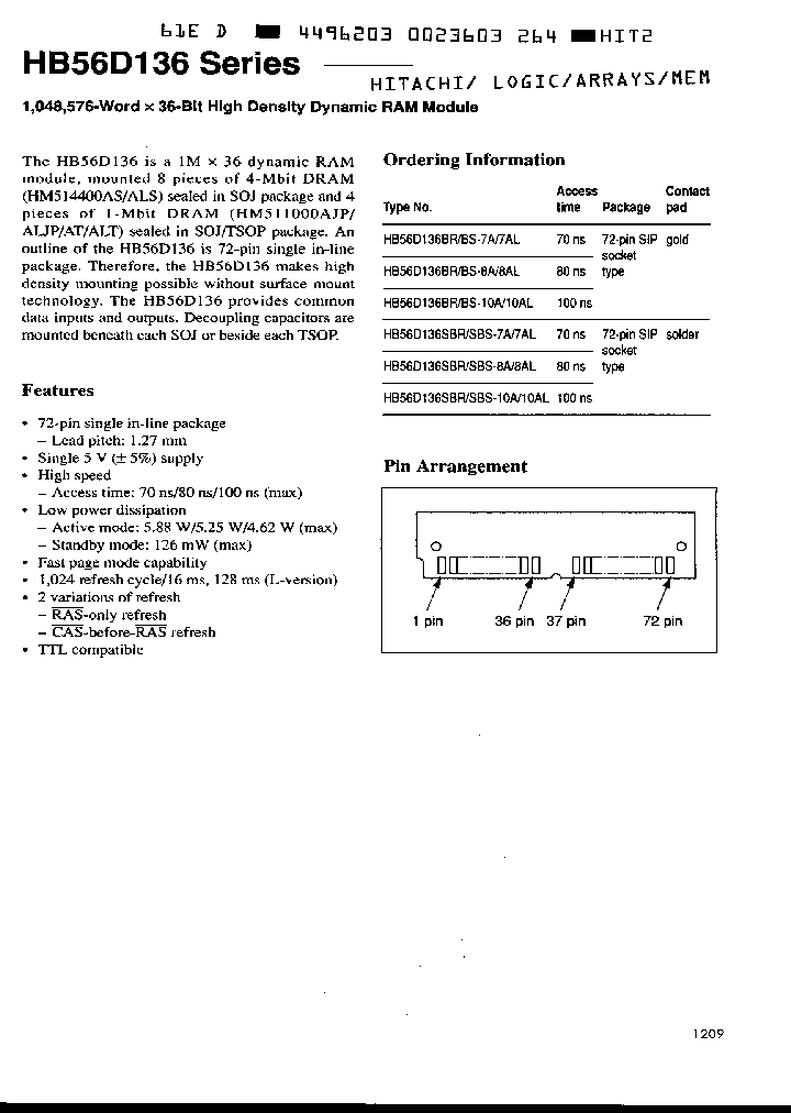 HB56D136BS-8A_1381392.PDF Datasheet