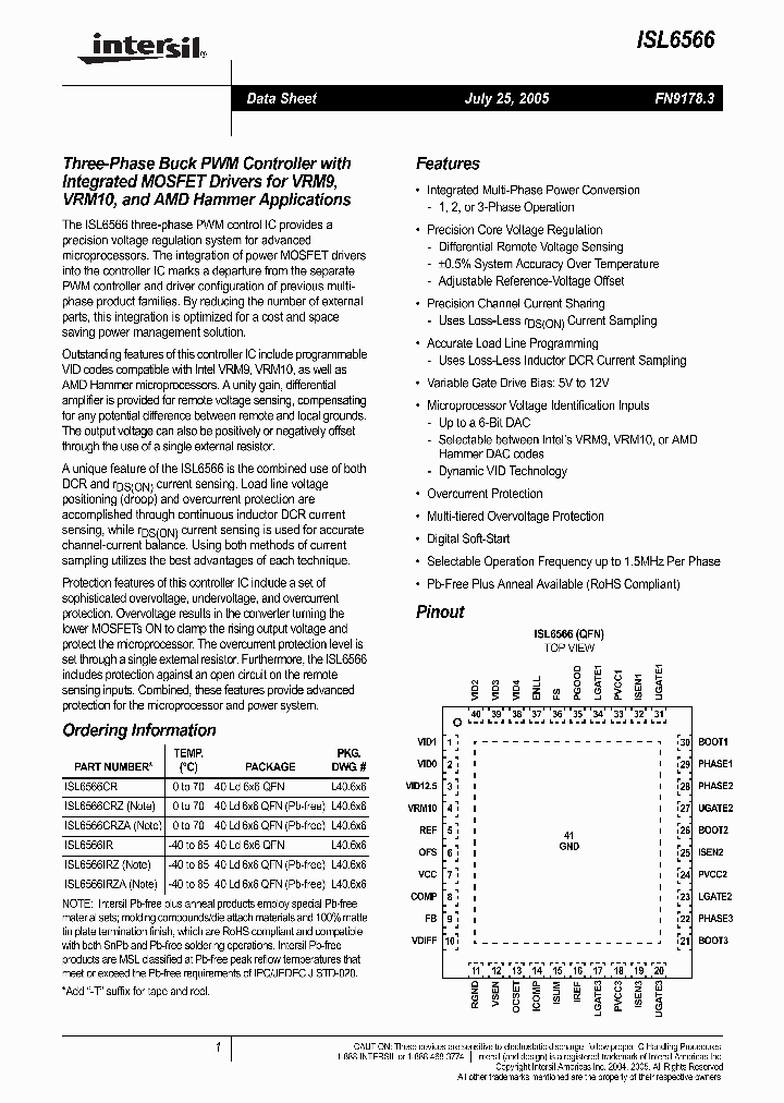 ISL6566CR_1366111.PDF Datasheet
