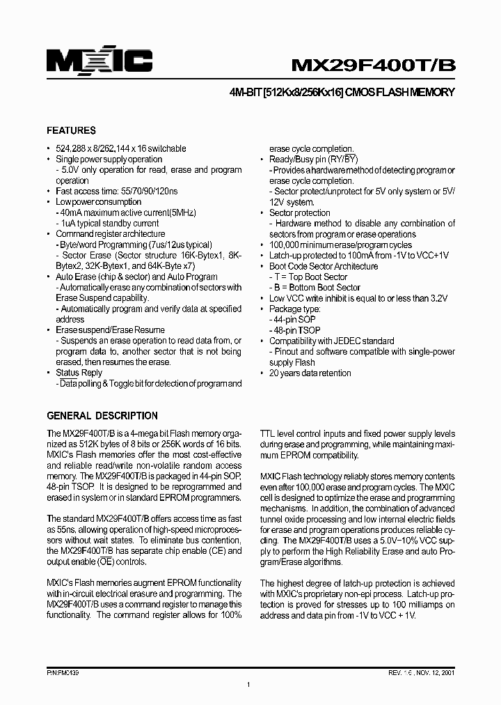 29F4000_1374995.PDF Datasheet