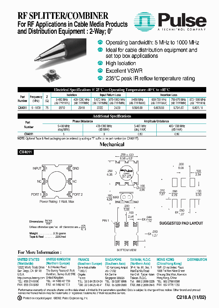 CX4011_1377132.PDF Datasheet