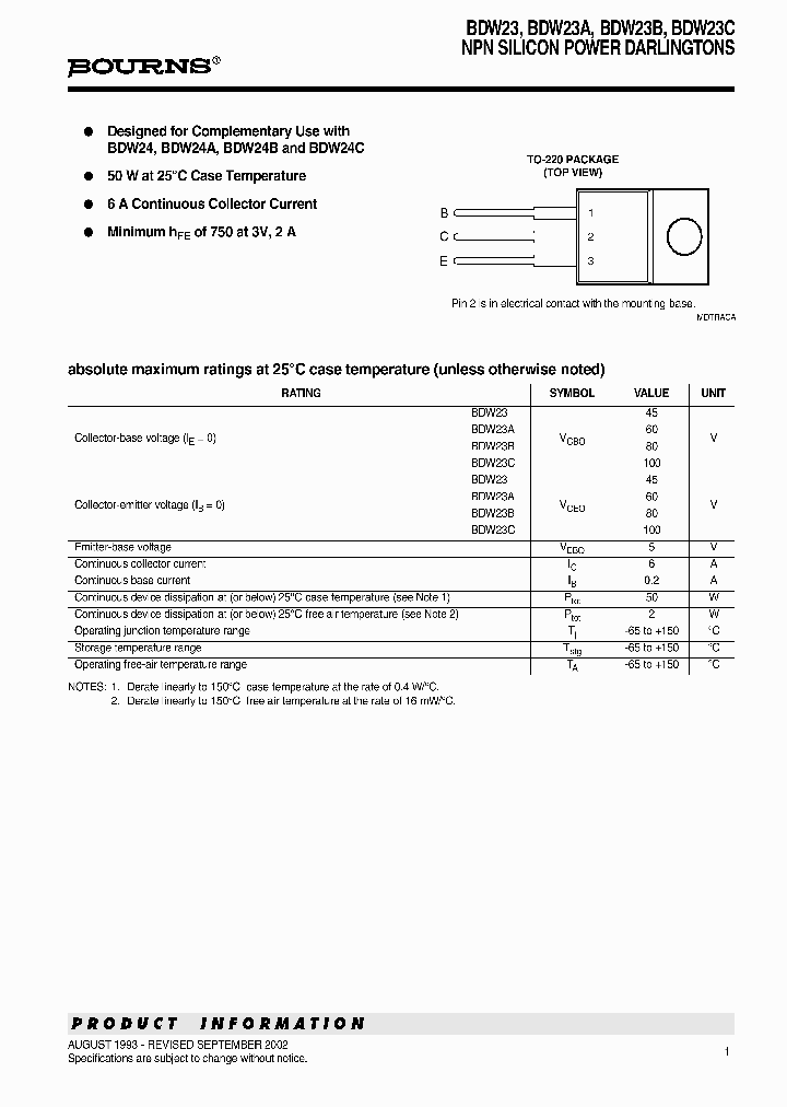 BDW23_1382492.PDF Datasheet