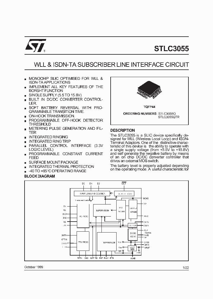 STLC3055_1392851.PDF Datasheet