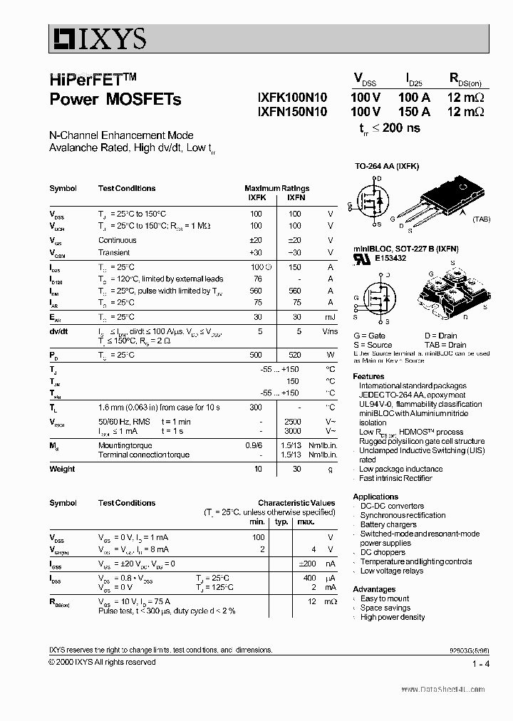 150N10_1723558.PDF Datasheet