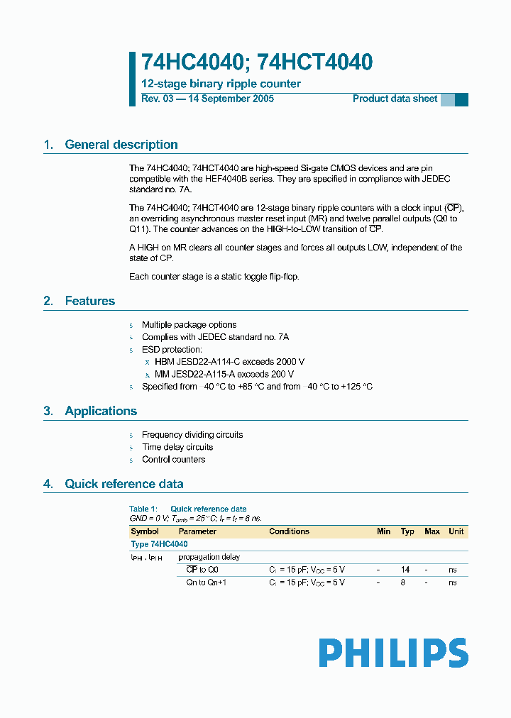 74HC4040_1736200.PDF Datasheet
