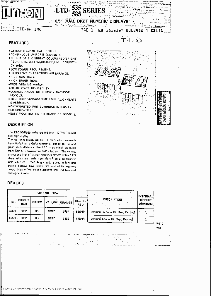 LTD535Y_1431982.PDF Datasheet