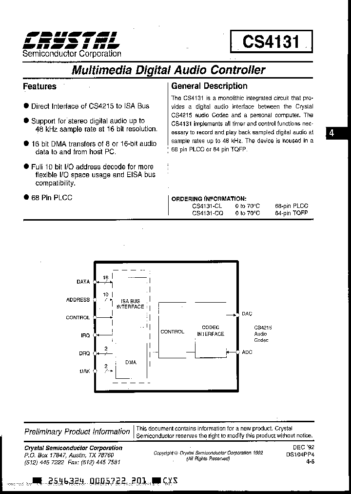 CS4131-CQ_1442240.PDF Datasheet
