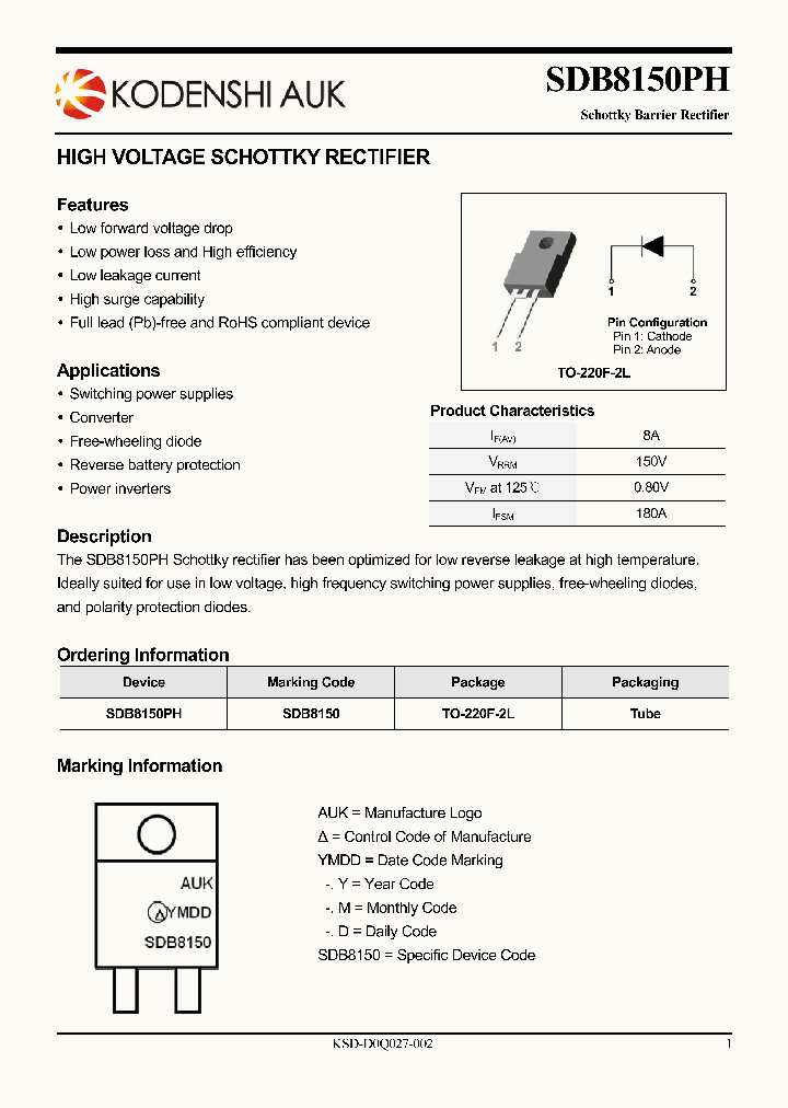 SDB8150PH_1748529.PDF Datasheet