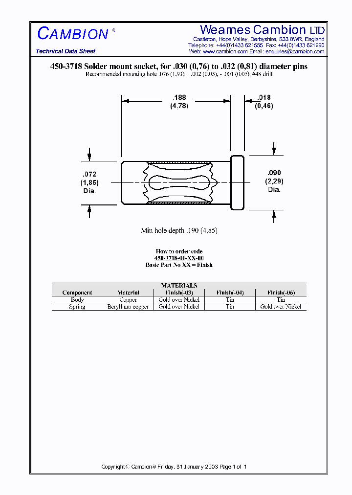 450-3718_1749714.PDF Datasheet