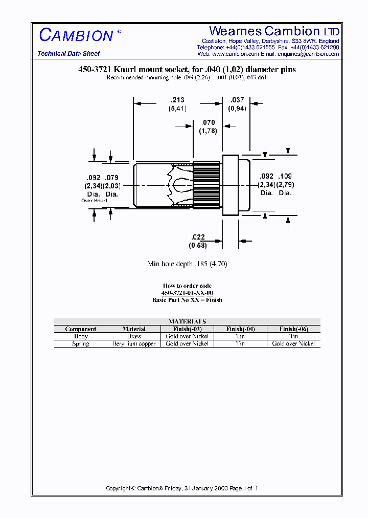450-3721_1749716.PDF Datasheet